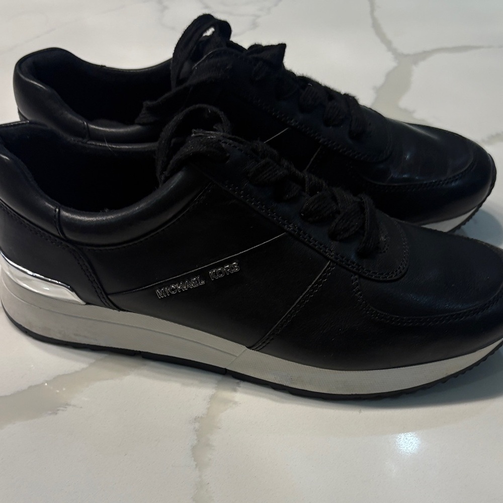 Michael Kors Black and Silver Sneakers